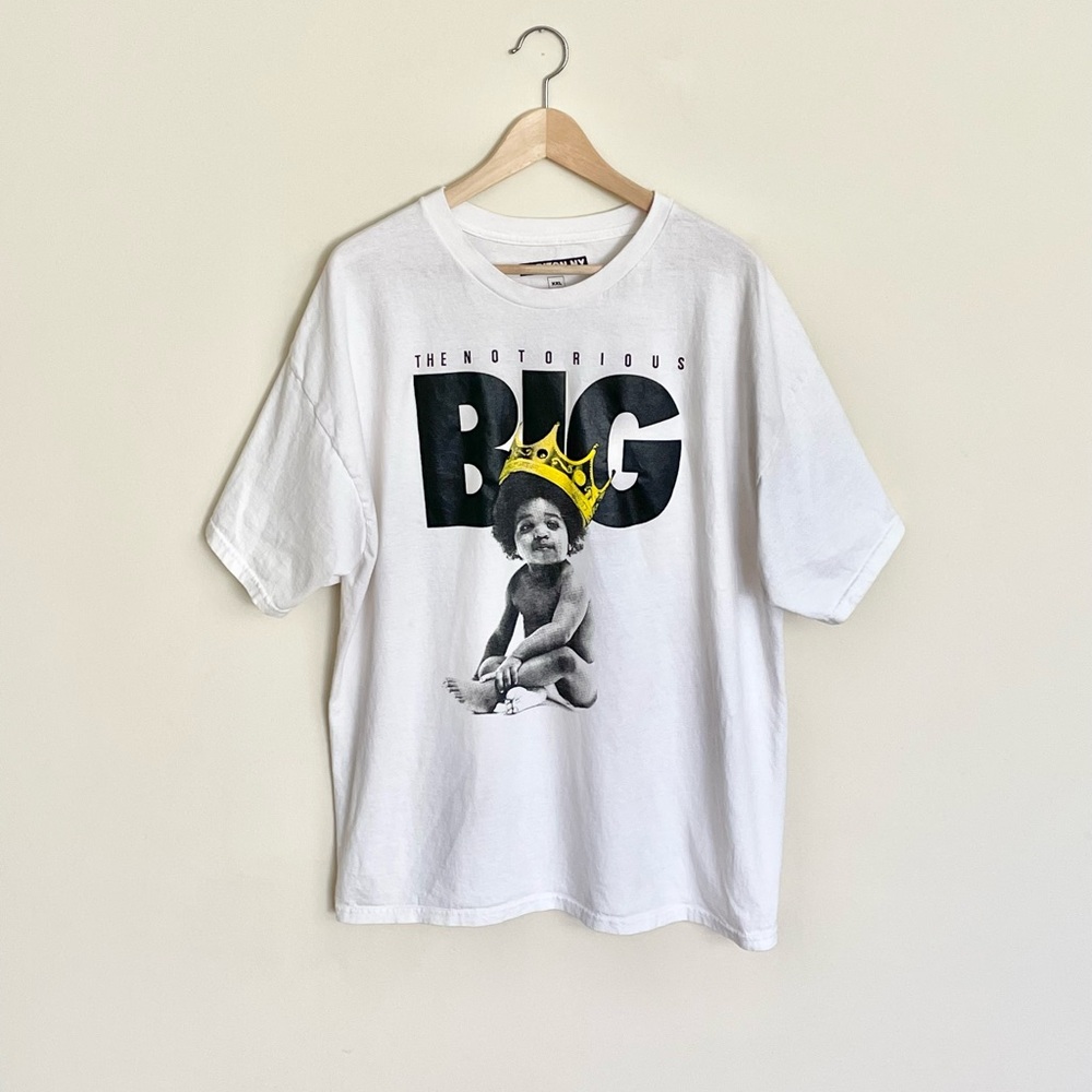 Vintage Notorious BIG Baby Crown Graphic White T Shirt Men’s size XXL